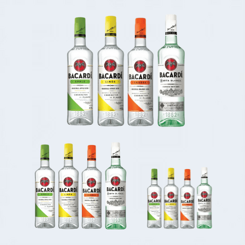 <h4>Bacardi Flavoured Rum</h4>
                                    <div class='border-bottom my-3'></div>
                                    <table id='alt-table' cellpadding='3' cellspacing='1' border='1' align='center' width='80%'>
                                        <thead id='head-dark'><tr><th>Quantity</th><th>Price/Unit</th></tr></thead>
                                        <tr><td>180ml</td><td class='price'>₹210</td></tr>
                                         <tr><td>180ml</td><td class='price'>₹200</td></tr>
                                        <tr><td>375ml</td><td class='price'>₹400</td></tr>
                                        <tr><td>750ml</td><td class='price'>₹830</td></tr>
                                         <tr><td>750ml</td><td class='price'>₹790</td></tr>
                                    </table>
                                    <b class='text-start'>Description :</b>
                                            <p class='text-justify mt-2'>Category Flavored Rum Region Puerto Rico ABV 35% Liquor Flavor Lime Tasting Notes Bold, Bright, Citrus, Fruity.