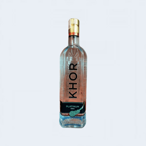 <h4>KHOR platinum Vodka</h4>
                                        <div class='border-bottom my-3'></div> 
                                    <table id='alt-table' cellpadding='3' cellspacing='1' border='1' align='center' width='80%'>
                                        <thead id='head-dark'><tr><th>Quantity</th><th>Price/Unit</th></tr></thead>
                                        <tr><td>750ml</td><td class='price'>₹1700</td></tr>
                                    </table>
                                    <b class='text-start'>Description :</b>
                                            <p class='text-justify mt-2'>Khor platinum vodka is one of few corn-based vodkas crafted from state of the art silver filtration technologies. It is then passed through an intricate birch and alder tree charcoal filter system. This exceptionally precise process gives the Platinum a clean, balanced, and soft finish.