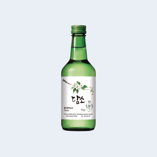 <h4>Damso Original Soju</h4>
                                        <div class='border-bottom my-3'></div> 
                                    <table id='alt-table' cellpadding='3' cellspacing='1' border='1' align='center' width='80%'>
                                        <thead id='head-dark'><tr><th>Quantity</th><th>Price/Unit</th></tr></thead>
                                        <tr><td>360ml</td><td class='price'>₹440</td></tr>
                                    </table>
                                    <b class='text-start'>Description :</b>
                                            <p class='text-justify mt-2'>Damso Original Soju is known as Korean vodka, it’s a clear, distilled alcoholic beverage made most famously in Korea. Traditionally produced from grains like rice, wheat, and barley. Soju has a natural hint of botanicals that can make for a smoother taste as opposed to vodka.</p>
