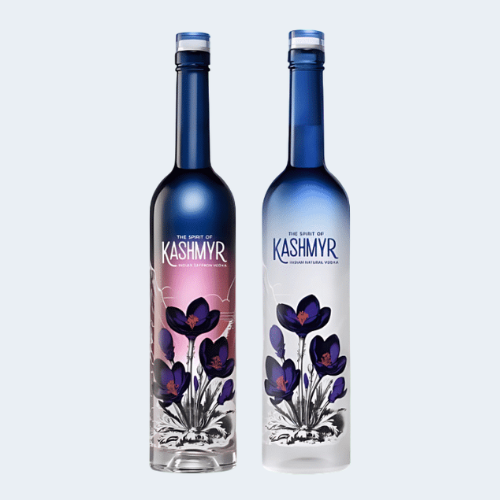 <h4>The Spirit of Kashmyr Indian Natural/Saffron Vodka</h4>
                                             <div class='border-bottom my-3'></div> 
                                            <table id='alt-table' cellpadding='3' cellspacing='1' border='1' align='center' width='80%'>
                                                <thead id='head-dark'><tr><th>Quantity</th><th>Price/Unit</th></tr></thead>
                                                 <tr>
                                                    <td>750ml</td>
                                                    <td class='price'>₹2500 natural</td>
                                                </tr>
                                                <tr>
                                                    <td>750ml</td>
                                                    <td class='price'>₹3000 saffron</td>
                                                </tr>
                                            </table>
                                            <b class='text-start'>Description :</b>
                                            <p class='text-justify mt-2'>
                                             Radico Khaitan Limited launches 'The Spirit of Kashmyr', a premium vodka in two variants: Indian Natural Vodka and Indian Saffron Vodka. The product uses ingredients from Kashmir, including Pampore saffron and Himalayan spring water. Initially available in Uttar Pradesh, with plans to expand to other markets.
                                            </p>