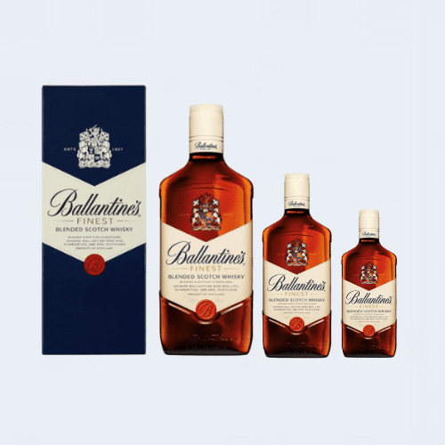 <h4>Ballantines Finest Blended Scotch Whiskey </h4>
                                              <div class='border-bottom my-3'></div> 
                                            <table class='mb-3' id='alt-table' cellpadding='3' cellspacing='1' border='1' align='center' width='80%'>
                                                <thead id='head-dark'><tr><th>Quantity</th><th>Price/Unit</th></tr></thead>
                                                <tr><td>200ml</td><td class='price'>₹490</td></tr>
                                                <tr><td>375ml</td><td class='price'>₹920</td></tr>
                                                <tr><td>750ml</td><td class='price'>₹1760</td></tr>
                                            </table>
                                            <b class='text-start'>Description :</b>
                                            <p class='text-justify mt-2'>Ballantine's Finest blended scotch whisky has immediate fruity notes of ripe pears followed by some light oak notes, with a faint hint of honey. This cheap scotch whisky tastes rather subtle. Tasting rather sweet, you can expect tastes of barley and caramel with a very gentle peat.</p>