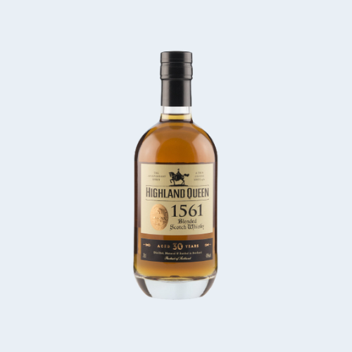 <h4>Highland Queen 1561 30YO Blended Scotch Whiskey</h4> 
                                              <div class='border-bottom my-3'></div> 
                                            <table class='mb-3' id='alt-table' cellpadding='3' cellspacing='1' border='1' align='center' width='80%'>
                                                <thead id='head-dark'><tr><th>Quantity</th><th>Price/Unit</th></tr></thead>
                                                <tr><td>700ml</td><td class='price'>₹25080</td></tr>
                                            </table>
                                            <b class='text-start'>Description :</b>
                                            <p class='text-justify mt-2'>Highland Queen 1561 30 YO Blended Scotch has a Pale Golden color and aromas of apple and cinnamon, with hints of salted caramel and toffee. It tastes tingly and mouth warming notes of spiced cinnamon and apple crumble, with hints of dried fruit.</p>