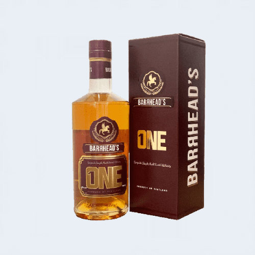 <h4>Barrheads One Single Malt Scotch Whiskey</h4>
                                             <div class='border-bottom my-3'></div> 
                                            <table id='alt-table' cellpadding='3' cellspacing='1' border='1' align='center' width='80%'>
                                                <thead id='head-dark'><tr><th>Quantity</th><th>Price/Unit</th></tr></thead>
                                                <tr><td>700ml</td><td class='price'>₹4450</td></tr>
                                            </table>
                                            <b class='text-start'>Description :</b>
                                            <p class='text-justify mt-2'>Barrheads One is light, elegant Single Malt Scotch Whisky with refined nuances of vanilla, honey, cinnamon, caramel and café latte on the nose. These aromas are complimented on the palate by flavours of roasted almonds, sun dried raisins, moist banana cake and maple syrup with a smooth and silky mouthfeel.</p>