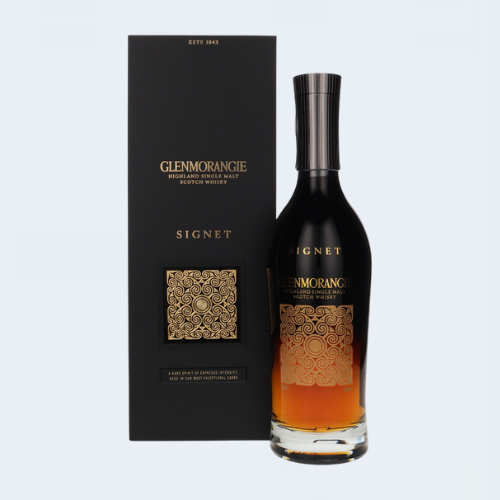 <h4>Glenmorangie Signet</h4>
                                             <div class='border-bottom my-3'></div> 
                                            <table id='alt-table' cellpadding='3' cellspacing='1' border='1' align='center' width='80%'>
                                                <thead id='head-dark'><tr><th>Quantity</th><th>Price/Unit</th></tr></thead>
                                                 <tr>
                                                    <td>750ml</td>
                                                    <td class='price'>₹25190</td>
                                                </tr>
                                                
                                            </table>
                                            <b class='text-start'>Description :</b>
                                            <p class='text-justify mt-2'>
                                       Glenmorangie Signet, perhaps the most unique whisky in the entry-level range, debuted in 2008.
It is a marriage of whisky distilled from local barley aged for up to 30 years and whisky distilled from so-called chocolate malt (approx. 20%) aged for about 10 years. Chocolate malt is used in the production of dark beers such as porter and stout. The name of the whisky refers to a pattern carved in stone by the Picts ruling in northern Scotland in the 9th century, which decorates almost every bottle of Glenmorangie. Glenmorangie Signet has won several significant medals and awards, the latest gold medal in 2017 during the International Spirit Challenge competition.
                                            </p>