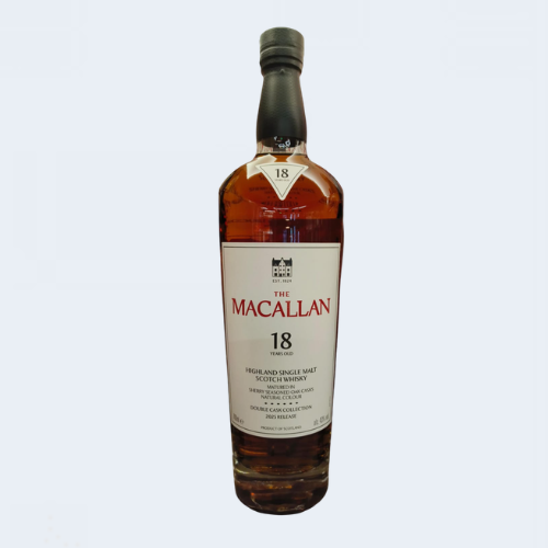 <h4>Macallan 18 Year Old Double Cask Highland Single Malt Scotch Whisky</h4>
                                             <div class='border-bottom my-3'></div> 
                                            <table id='alt-table' cellpadding='3' cellspacing='1' border='1' align='center' width='80%'>
                                                <thead id='head-dark'><tr><th>Quantity</th><th>Price/Unit</th></tr></thead>
                                                 <tr>
                                                    <td>700ml</td>
                                                    <td class='price'>₹22800</td>
                                                </tr>
                                                
                                            </table>
                                            <b class='text-start'>Description :</b>
                                            <p class='text-justify mt-2'>
                                     Distillery Notes- The Macallan Double Cask 18 Years Old, a perfectly balanced single malt whisky matured for 18 years in both American and European sherry seasoned oak casks. Sherry seasoned American oak adds delicate vanilla to the subtle spice of European oak, delivering a whisky with a sweeter, warmer taste and character. 
                                            </p>